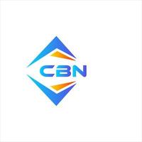 Cbn abstraktes Technologie-Logo-Design auf weißem Hintergrund. Cbn kreatives Initialen-Buchstaben-Logo-Konzept. vektor