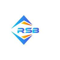 rsb abstrakt teknologi logotyp design på vit bakgrund. rsb kreativ initialer brev logotyp begrepp. vektor