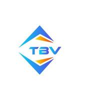 tbv abstrakt teknologi logotyp design på vit bakgrund. tbv kreativ initialer brev logotyp begrepp. vektor