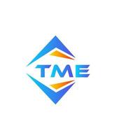 tme abstraktes Technologie-Logo-Design auf weißem Hintergrund. tme kreative Initialen schreiben Logo-Konzept. vektor