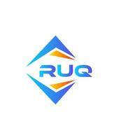 ruq abstraktes Technologie-Logo-Design auf weißem Hintergrund. ruq kreative Initialen schreiben Logo-Konzept. vektor