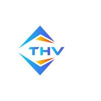 thv abstrakt teknologi logotyp design på vit bakgrund. thv kreativ initialer brev logotyp begrepp. vektor