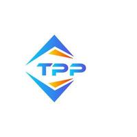 tpp abstraktes Technologie-Logo-Design auf weißem Hintergrund. tpp kreative Initialen schreiben Logo-Konzept. vektor