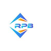 Rpb abstraktes Technologie-Logo-Design auf weißem Hintergrund. rpb kreatives Initialen-Buchstaben-Logo-Konzept. vektor