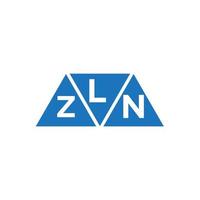 lzn abstrakt första logotyp design på vit bakgrund. lzn kreativ initialer brev logotyp begrepp. vektor