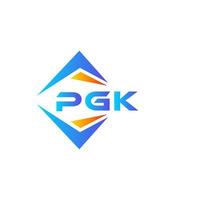 pgk abstraktes Technologie-Logo-Design auf weißem Hintergrund. pgk kreative Initialen schreiben Logo-Konzept. vektor