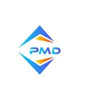 pmd abstraktes Technologie-Logo-Design auf weißem Hintergrund. pmd kreatives Initialen-Buchstaben-Logo-Konzept. vektor