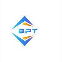 bpt abstraktes Technologie-Logo-Design auf weißem Hintergrund. bpt kreatives Initialen-Brief-Logo-Konzept. vektor