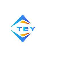Tey abstraktes Technologie-Logo-Design auf weißem Hintergrund. tey kreative Initialen schreiben Logo-Konzept. vektor