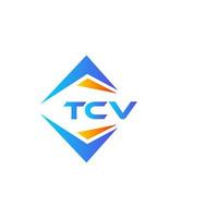 tcv abstrakt teknologi logotyp design på vit bakgrund. tcv kreativ initialer brev logotyp begrepp. vektor