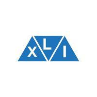 Lxi abstraktes Anfangslogodesign auf weißem Hintergrund. Lxi kreatives Initialen-Buchstaben-Logo-Konzept. vektor