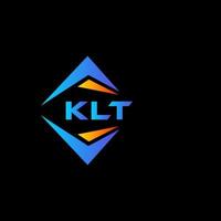 klt abstraktes Technologie-Logo-Design auf schwarzem Hintergrund. klt kreative initialen schreiben logo concept.klt abstraktes technologie-logo-design auf schwarzem hintergrund. klt kreative Initialen schreiben Logo-Konzept. vektor