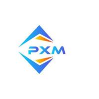 pxm abstraktes Technologie-Logo-Design auf weißem Hintergrund. pxm kreative Initialen schreiben Logo-Konzept. vektor