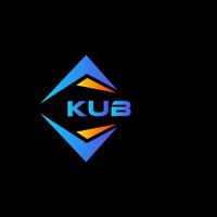 kub abstrakt teknologi logotyp design på svart bakgrund. kub kreativ initialer brev logotyp begrepp. vektor