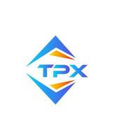 tpx abstraktes Technologie-Logo-Design auf weißem Hintergrund. tpx kreatives Initialen-Buchstaben-Logo-Konzept. vektor