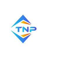 tnp abstraktes Technologie-Logo-Design auf weißem Hintergrund. tnp kreatives Initialen-Buchstaben-Logo-Konzept. vektor