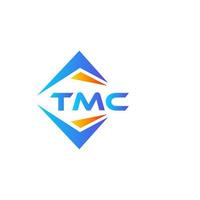 tmc abstraktes Technologie-Logo-Design auf weißem Hintergrund. tmc kreative Initialen schreiben Logo-Konzept. vektor