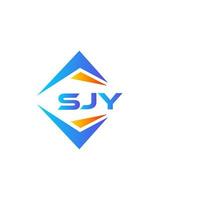 sjy abstrakt teknologi logotyp design på vit bakgrund. sjy kreativ initialer brev logotyp begrepp. vektor