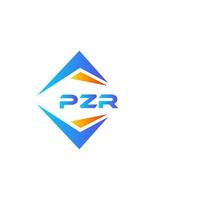 Pzr abstraktes Technologie-Logo-Design auf weißem Hintergrund. pzr kreative Initialen schreiben Logo-Konzept. vektor
