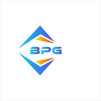 bpg abstraktes Technologie-Logo-Design auf weißem Hintergrund. bpg kreatives Initialen-Brief-Logo-Konzept. vektor