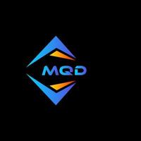 mqd abstrakt teknologi logotyp design på svart bakgrund. mqd kreativ initialer brev logotyp begrepp. vektor