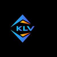 klv abstraktes Technologie-Logo-Design auf schwarzem Hintergrund. klv kreatives Initialen-Buchstaben-Logo-Konzept. vektor