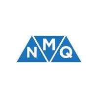 mnq abstrakt första logotyp design på vit bakgrund. mnq kreativ initialer brev logotyp begrepp. vektor