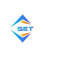 Set abstraktes Technologie-Logo-Design auf weißem Hintergrund. set kreative initialen brief logo konzept. vektor