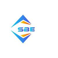 SBE abstrakt teknologi logotyp design på vit bakgrund. SBE kreativ initialer brev logotyp begrepp. vektor