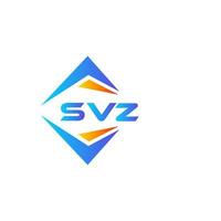 svz abstraktes Technologie-Logo-Design auf weißem Hintergrund. svz kreative Initialen schreiben Logo-Konzept. vektor