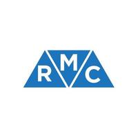 mrc abstraktes Anfangslogodesign auf weißem Hintergrund. mrc kreative Initialen schreiben Logo-Konzept. vektor