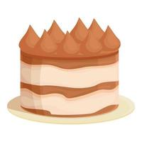 Käse Tiramisu Symbol Cartoon Vektor. Kuchen Dessert vektor
