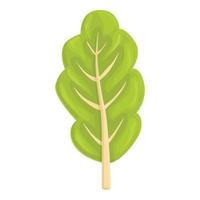 Mangold-Essen-Symbol-Cartoon-Vektor. grüne Pflanze vektor