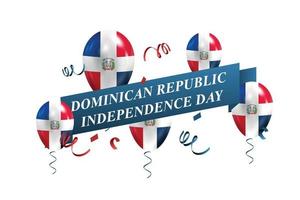 Dominikanska republik oberoende dag bakgrund. vektor