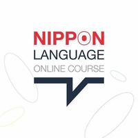 ikonisches logo des japanischen online-sprachkurses. fließend sprechende Fremdsprache. konzept des online-bildungslogos. Vektor-Illustration vektor