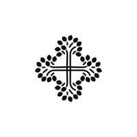 Kreuz-Symbol. einfaches stil-christliches religionsfeiertagsplakat-hintergrundsymbol. markenübergreifendes Logo-Designelement. Kreuz-T-Shirt-Druck. Vektor für Aufkleber.