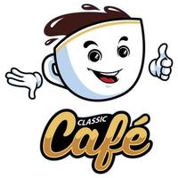 Café-Cartoon-Maskottchen vektor