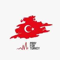 Illustrationsvektor des Gebets für Erdbeben in der Türkei vektor