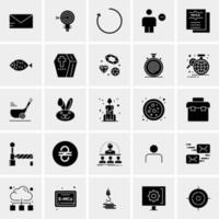 25 universelle Business-Icons Vektor kreative Icon-Illustration zur Verwendung in Web- und Mobilprojekten