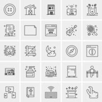 25 universelle Business-Icons Vektor kreative Icon-Illustration zur Verwendung in Web- und Mobilprojekten