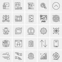 25 universelle Business-Icons Vektor kreative Icon-Illustration zur Verwendung in Web- und Mobilprojekten