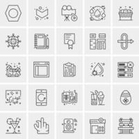 25 universelle Business-Icons Vektor kreative Icon-Illustration zur Verwendung in Web- und Mobilprojekten