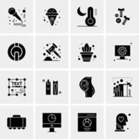 16 universelle Business-Icons Vektor kreative Icon-Illustration zur Verwendung in Web- und Mobilprojekten