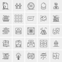 25 universelle Business-Icons Vektor kreative Icon-Illustration zur Verwendung in Web- und Mobilprojekten