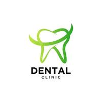 dental klinik tand logotyp design abstrakt vektor mall linjär stil. tandläkare stomatologi läkare läkare logotyp begrepp ikon.