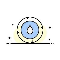flache farbe der energie wasserkraft natur business logo vorlage vektor