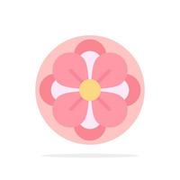 anemon anemon blomma blomma vår blomma abstrakt cirkel bakgrund platt Färg ikon vektor