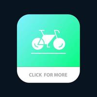 Fahrradbewegung zu Fuß Sport mobile App Icon Design vektor