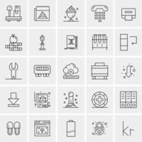 25 universelle Business-Icons Vektor kreative Icon-Illustration zur Verwendung in Web- und Mobilprojekten