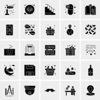 25 universelle Business-Icons Vektor kreative Icon-Illustration zur Verwendung in Web- und Mobilprojekten